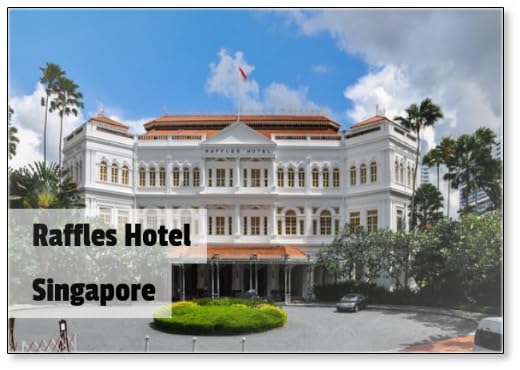 Raffles Hotel, A Colonial-style Luxury Hotel in Singapore., Fridge Magnet
