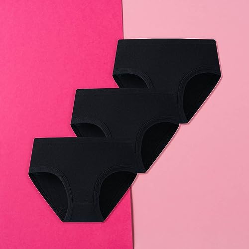 Generic Toddler Underwear Little Girl Cotton Knit Brief, Hipster, Teen Girls Seamless Pantie𝐬 Solid Color Pack of 32