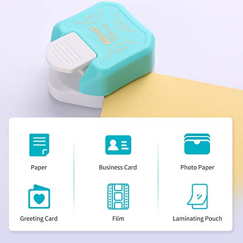 Aibecy Canteadeira 3 em 1 para arredondar cantos, para cartões, papel fotográfico, plástico para pla