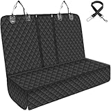 🐕【Adaptation parfaite à la banquette arrière】Grâce à sa taille extra-large et à ses rabats à l'avant et sur les côtés, elle offre une couverture complète et protège vos sièges des pattes et des poils de chien.