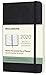Moleskine 8058647629308 Agenda Semainier Horizontal 12 Mois 2020 Journal avec Couverture Souple et Fermeture Elastique Format de Poche 9 x 14 cm 144 Pages, Noir
