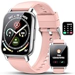 Smart Watch for Men Women, 1.85" Bluetooth 5.3 Calling Fitness Watch with Heart Rate/Sleep/Step Counter, New Smartwatch with 110+ Sports Modes, IP68 Waterproof Activity Tracker for Android iOS, Pink