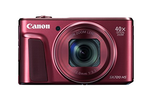 Canon PowerShot SX720 HS Digital Camera - Red (20.3 MP) (Renewed)