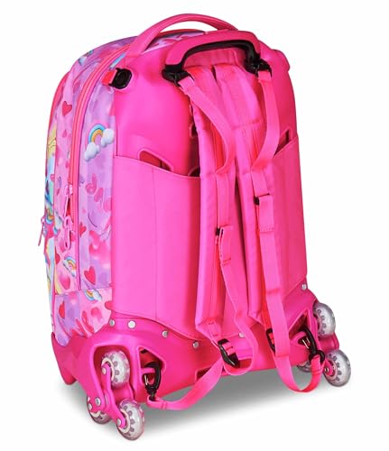SJ GANG STYLE JAM GANG Trolley escolar Jack 3 ruedas, fucsia, 3 en 1, mochila triple uso con carro desenganchable, 33 L, mochila escolar primaria, mochila niña