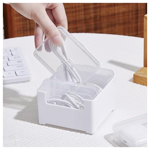 3 Inner Cases Cable Organizer Box Set,Cord Storage and Wire Management Box for Desk,USB Holder for Home and Travel