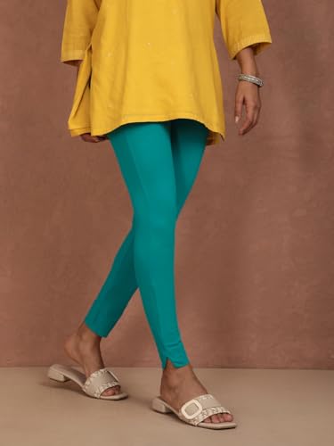 Image of TWIN BIRDS Women Cotton Blend Kurti Pants | Sleek Ethnic Daily Trousers
