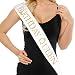 Birthday Sash for Women and Girls - BIRTHDAY QUEEN SASH - 15th 16th 17th 18th 21st 22nd 25th 30th 40th 50th Birthday Gifts for Her - Premium Satin with Gold Glitter Lettering - Funny Party Decorations