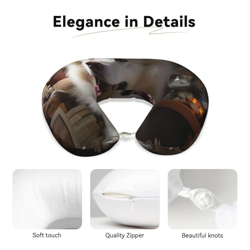 Almohada de espuma viscoelástica para cuello tamaño único miniatura 4