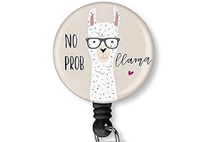 No Prob Llama: Stylish and Durable Badge Holder for Professionals