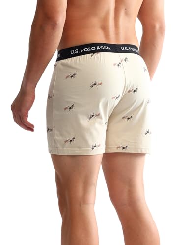 Image of U.S. Polo ASSN. Mens OEX09 Comfort Regular Fit Solid Boxers - Pack of 2