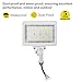 NUWATT 90W LED Flood Light, 3CCT 3000K/4000K/5000K Selectable, IP65 Waterproof Lighting, 1/2