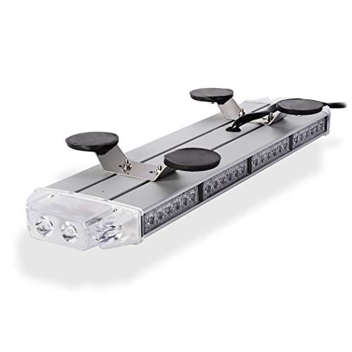 Condor Tir Emergency 3 Watt Low Profile Magnetic Roof Mount Mini Led Light Bar 23In (Red/White) #TOP2