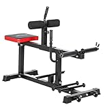SPORTNOW Beinstrecker, 2 in 1 Verstellbar Beinbeuger mit Bandstiften und Rädern, Beintrainer Heimtrainer für Bein- und Oberschenkel-Training, Fitnessgerät für Zuhause Home Gym