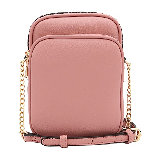 Image of FashionPuzzle Multi Pocket PU Leather Casual Medium Crossbody Bag with Adjustable Strap