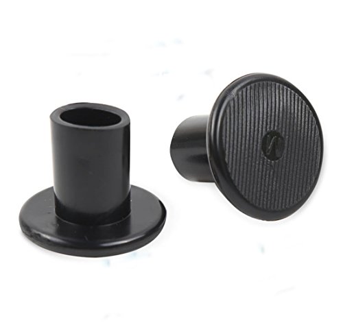 Flyusa 6 Pairs Cylinder Shape High Heel Protectors Shoes Stopper Cover Cap Pad -Walk Safely on High Heels Shoe Cover,Black,Size M