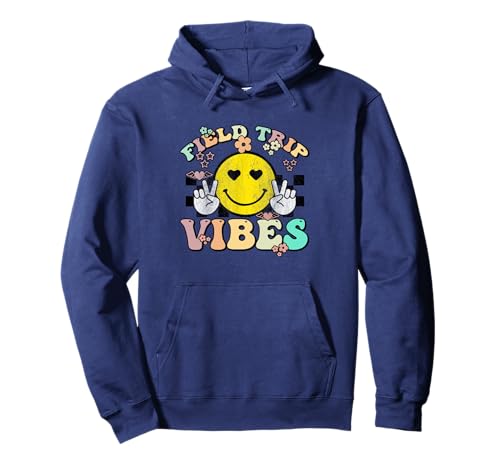 Field Trip Vibes Retro Groovy Field Day 2025 Hommes Femmes Enfants Sweat à Capuche