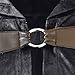 Men's Medieval Cosplay Hooded Cloak, Renaissance Wizard Vintage Costume with Hood Velvet Cape Halloween Fashion Dress Up