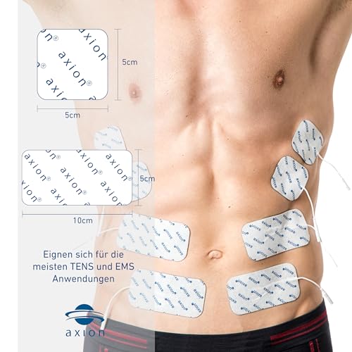 TENS-Pads Axion 16 Elektroden 10x5cm & 5x5cm mit 2mm Steckanschluss