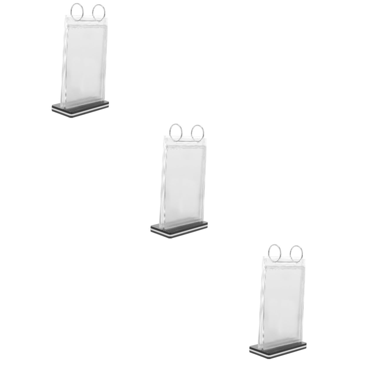 Présentoirs de menu réglables pour table transparents avec support de nom bureau vertical lot 3 - 8