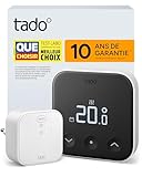 tado° Smart Thermostat X, kit de démarrage, thermostat câblé et Bridge X, commande via une application et une enceinte connectée (Alexa, Siri, Google Assistant), pas compatible avec tado° V3+