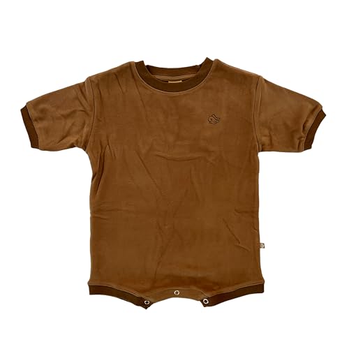 Image of About Baby Shop Geneve Oversized Brushed Jersey Romper - Angel Wing Embroidery - Cozy