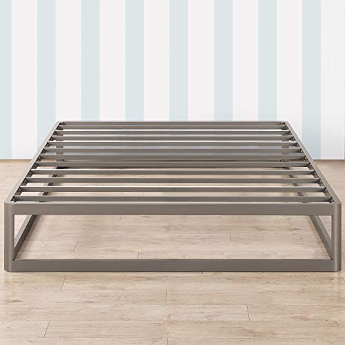 image for Mellow 12 Inch Ace of Base Rounded Metal Platform Bed Frame, Heavy Dut
