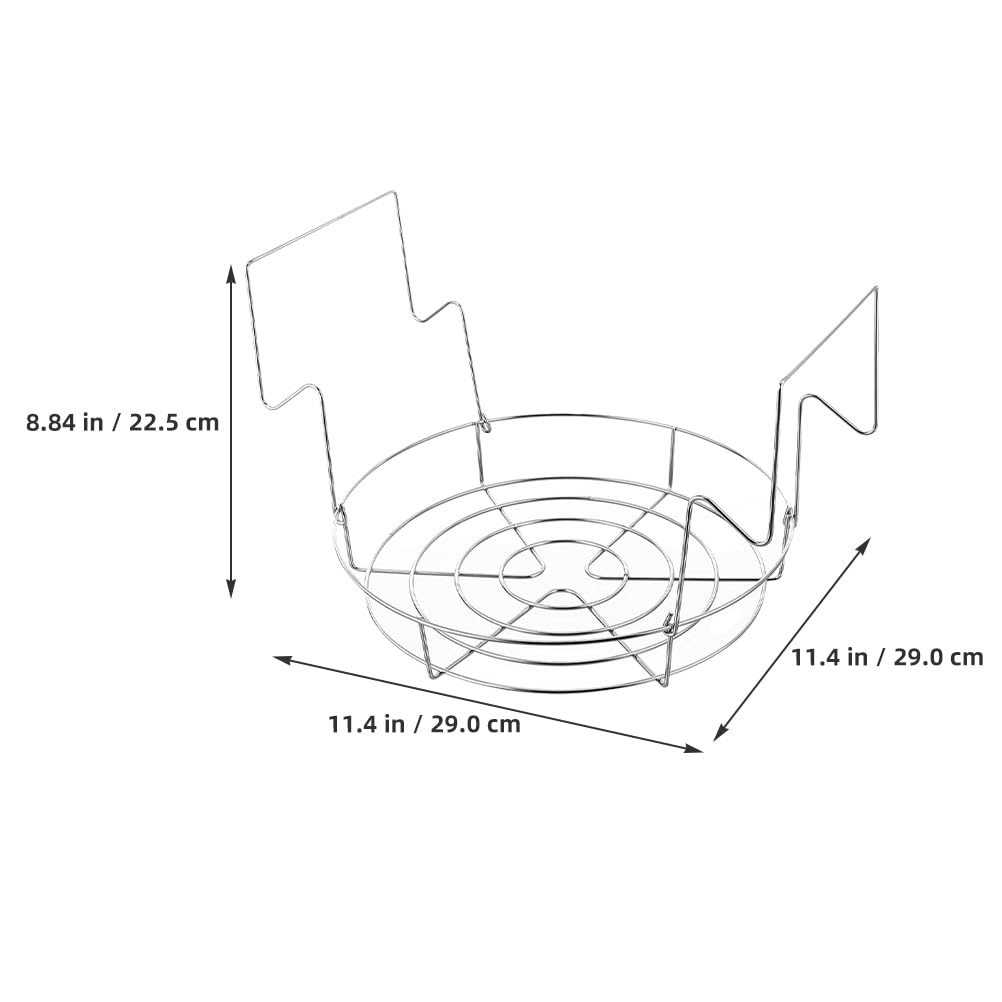 2 unids estante de conservas de acero inoxidable multifuncional para baño de agua y fácil de limpiar para tarros de conservas domésticos y comerciales
