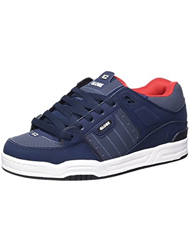 Image of Globe Fusion, Men's Skateboard Shoe, Blue Navy Red, 7 US