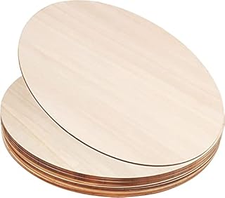 12 Pack Wood Rounds, 12 Inch Round Wood Circles for Crafts, Wooden Unfinished Circles, Plain Natural Blank Round Wood Discs Slices Cutouts for DIY Crafts, Coasters, Christmas Decoration