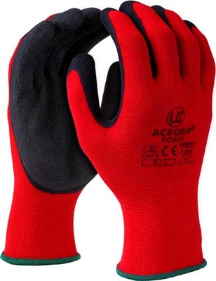 UCI AceGrip - Guantes Flexibles (Espuma, Revestimiento de látex, para Cat II, 120 Unidades)