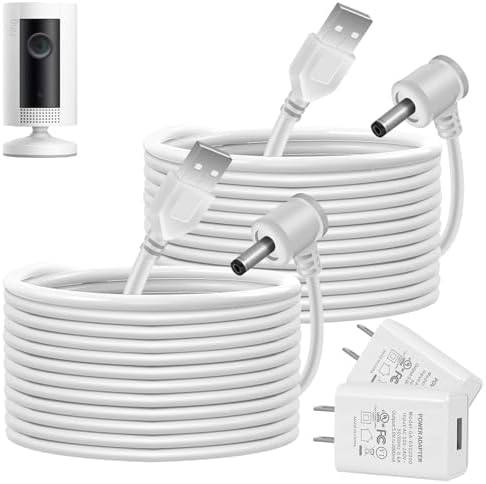 13.2FT Power Adapter Für Ring Kameras - Ladekabel Kompatibel Mit Stick Up Cam, Spotlight Cam, Indoor Cam
