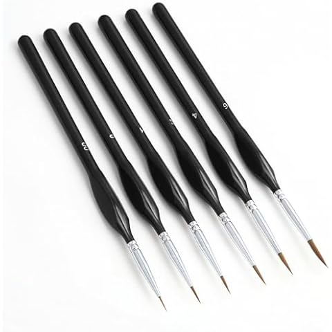 WENGX Miniature Paint Brushes Set with Triangular Handles Cover