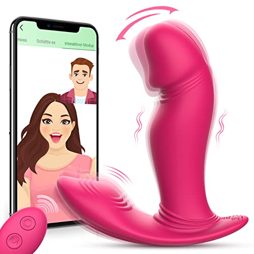 Vibrator Dildo Vibration für Frauen Sex Spielzeug für Paare - Silikon Erotisches , Bluetooth Vibratoren, Vibratorstarb Sex Toys mit 9 x 9 Swing-Modi