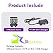 Raebatuol Battery Accessory,7.4V 2 in 1 Charger Cable for Lithium Remote Control Car Drone Plane Boat Toy Batteries add 1-8S Low Voltage Buzzer Alarm