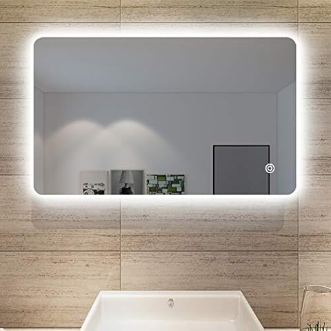 SONNI Espejo de Baño LED con Iluminación y Función Antiniebla Cover