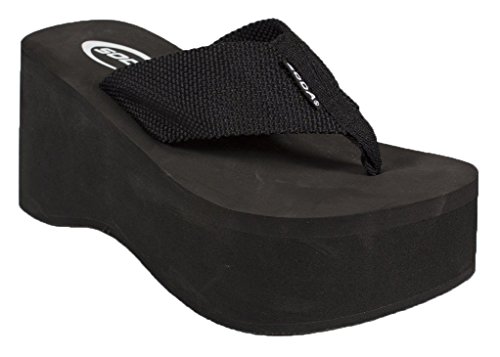 Soda Cute & Comfy EVA Flip-Flop High Platform Wedge Sandal