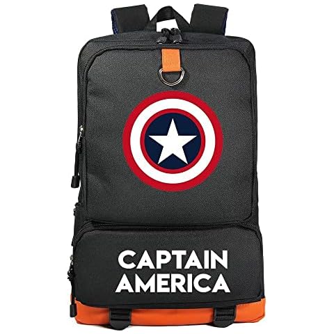 Marvel Backpack, Avengers Kids Bag,Superhero Gifts for Kids,Captain America teen student schoolbag men's and women's backpack travel bag Cover