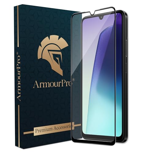 Image of ArmourPro Military Grade Gorilla Tempered Glass Screen Protector For Redmi A5, A4, 14C and Poco M7 (6.88 Inch) With Edge-to-Edge Protector Coverage and Easy Installation Kit |Black