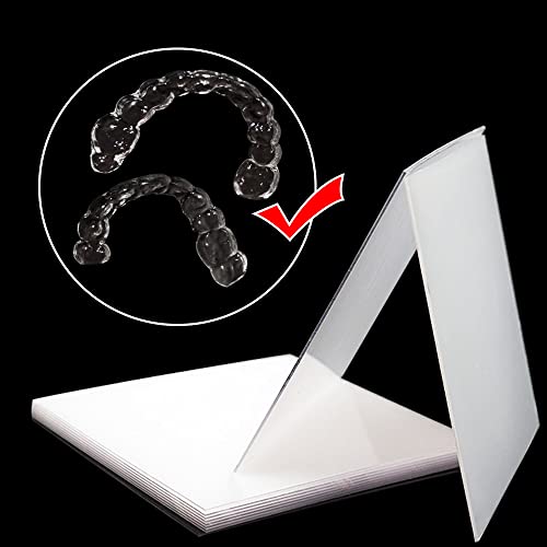 Image of Dental Splint 1.0 /1.5 /2.0mm Thermoforming Material Sheet Oral Denture Model Mold Slice For Vacuum Forming Soft Hard 5''x5'' (Hard Film 1.0 20Pcs)