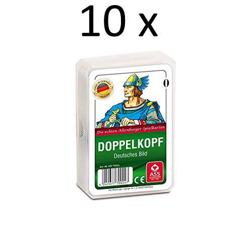Preisvergleich Produktbild ASS Altenburger Spielkarten Doppelkopf Deutsches Bild (10 x)