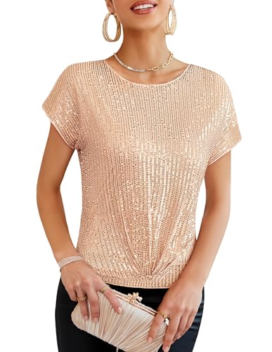Haut à paillettes pour soirée élégante et dos ajouré GRACE KARIN