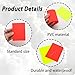 PINE & LINEN 10pcs Professional Soccer Referee Cards,Warning Red Card Yellow Card for Competition Judge,Ejection Accessory for Sport Game Officials/Coaches