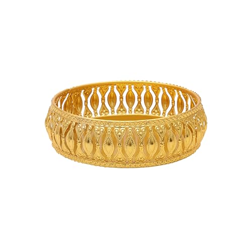 Image of Design Decor Gallery Round German Gold Plated Metal Tray Round Decorative Plate Gift for Decor Diwali Anniversary House Warming Wedding Birthday (Pack of 1) Size: 6x6 Inches, with Gift Box