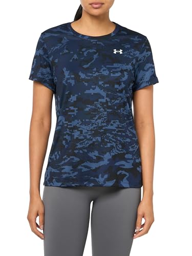 T-Shirt à Manches Courtes Velocity Under Armour Respirant Col Rond Imprimé Sport Femme