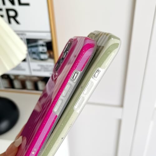 Coque TPU souple iPhone 14 Pro | Finition rayures pailletées