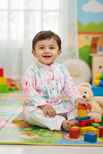Image of Chandrakala Kids Kurta Set for Boys Eid gift Indian Ethnic Wear (KK119)