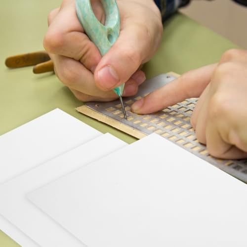 STOBOK 20 Stück Braille Papier, Weißes Braille Papier Für Blinde Leere Schreibblätter Für Schulbedarf Und Handschrift Schreibpapier Für Schüler, 42X30 Cm