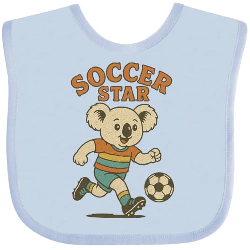 inktastic Cute Koala Soccer Star Shirt Baby Bib