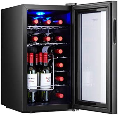 Amazon Co Jp Jcoco 18本の熱電ワインクーラー チラー赤と白のワインセラー自立型冷蔵庫 静かな動作中の冷蔵庫ステンレス鋼 大型家電 Amazon Co Jp Jcoco 18本の熱電ワインクーラー チラー赤と白のワインセラー自立型冷蔵庫 静かな動作中の冷蔵庫ステンレス鋼 大型家電