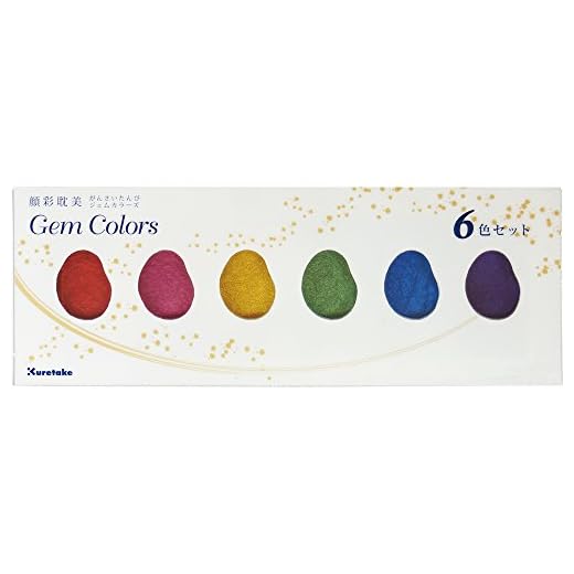 Kuretake Gansai Tambi Gem colors 6 color set